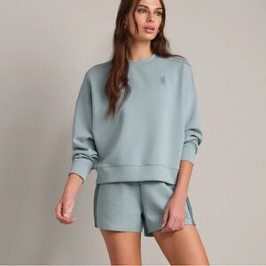 Rhone Dreamglow Crewneck in Blue Vapor